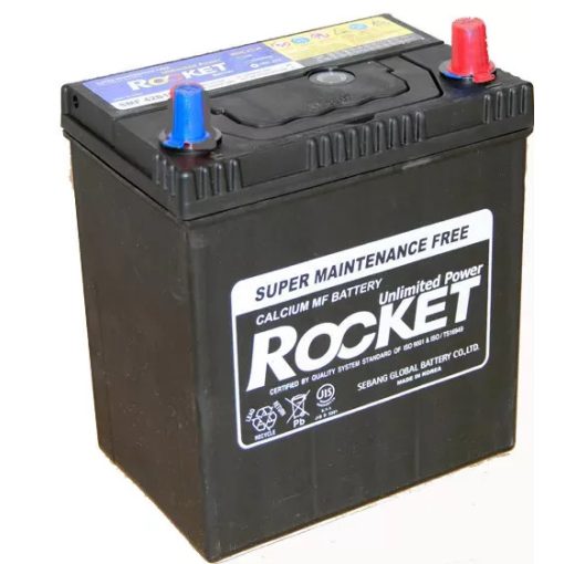 Rocket 42B19L indítóakkumulátor 12V 40Ah 340A Jobb+