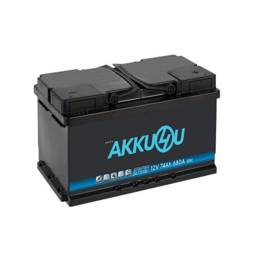 Akku4u 12V 74AH 680EN JOBB+