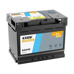 EXIDE PREMIUM EA640 12V 64AH 640EN JOBB+ AUTÓ AKKUMULÁTOR