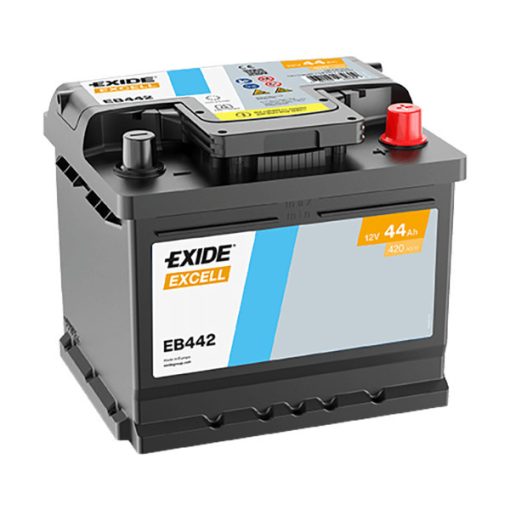 Exide Excell EB442 12V 44Ah 420En Jobb+ Autó Akkumulátor