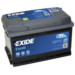 EXIDE EXCELL EB712 12V 71AH 670EN JOBB+ AUTÓ AKKUMULÁTOR