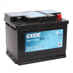   EXIDE EFB START - STOP EL600 12V 60AH 640EN JOBB+ AUTÓ AKKUMULÁTOR