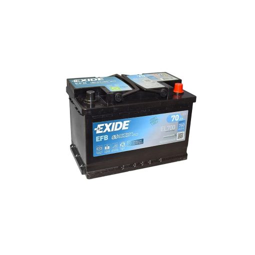 EXIDE EFB START - STOP EL700 12V 70AH 760EN JOBB+ AUTÓ AKKUMULÁTOR