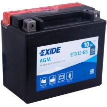 EXIDE ETX12-BS 12V 10AH 150A BAL+ MOTORKERÉKPÁR AKKUMULÁTOR