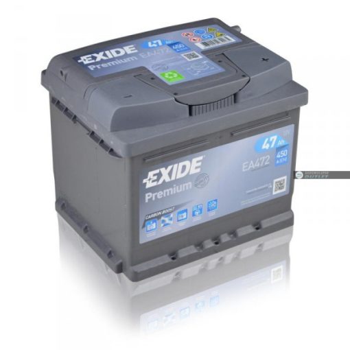 Exide Premium EA472 12V 47Ah 450En Jobb+ Autó Akkumulátor