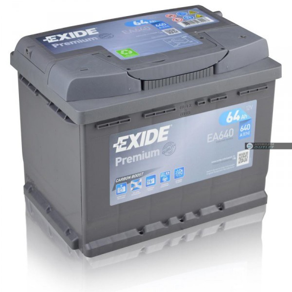 EXIDE PREMIUM EA640 12V 64AH 640EN JOBB+ AUTÓ AKKUMULÁTOR 